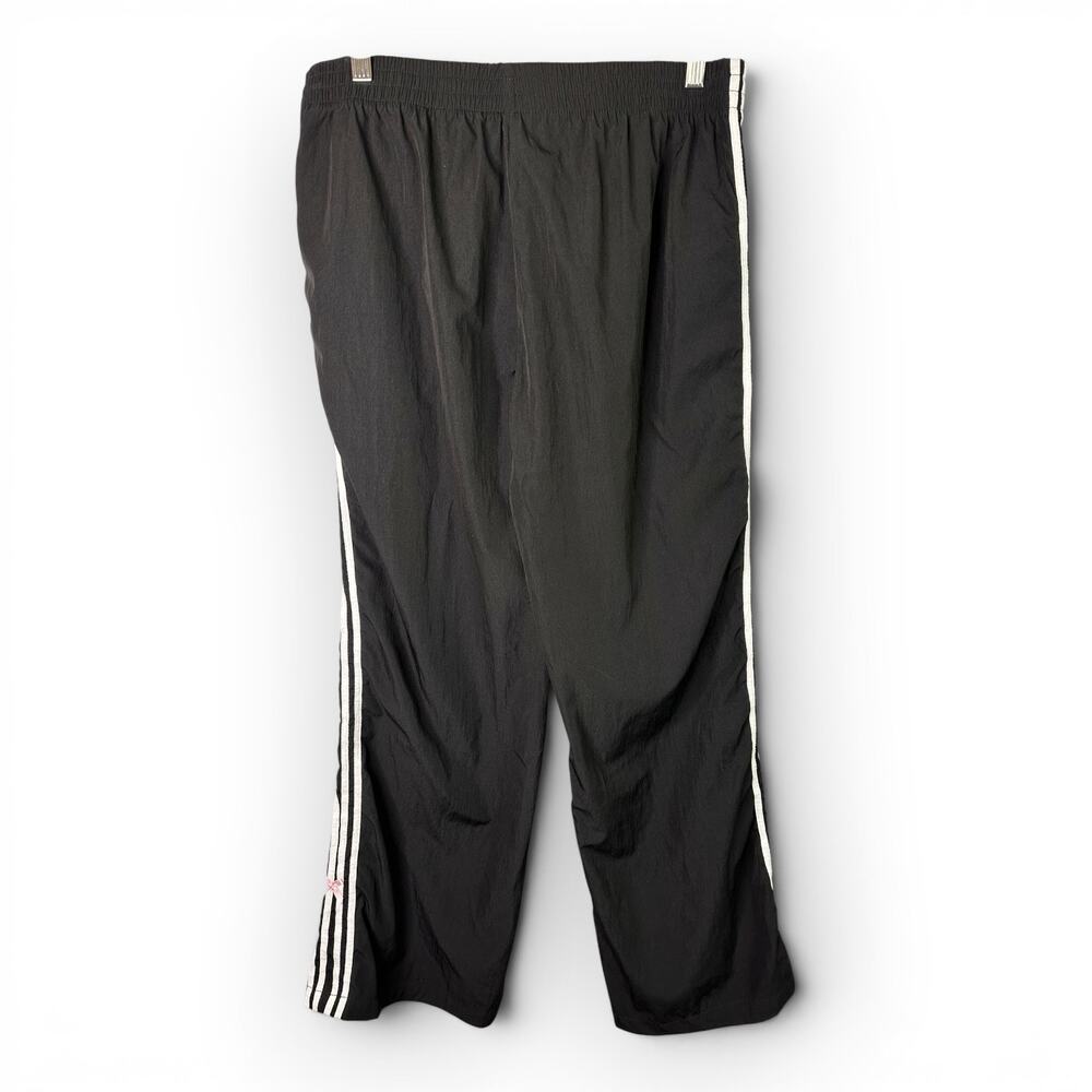 Cali 1850 Womens sz Large Erica Bow Stripe Wide Leg Track Pants Streetwear Black - Picture 3 of 12
